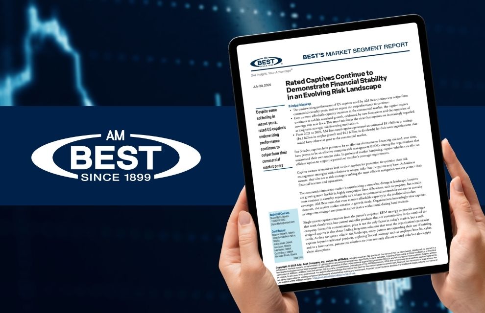 AM Best-rated captives generate US$8.2 billion in savings over five years