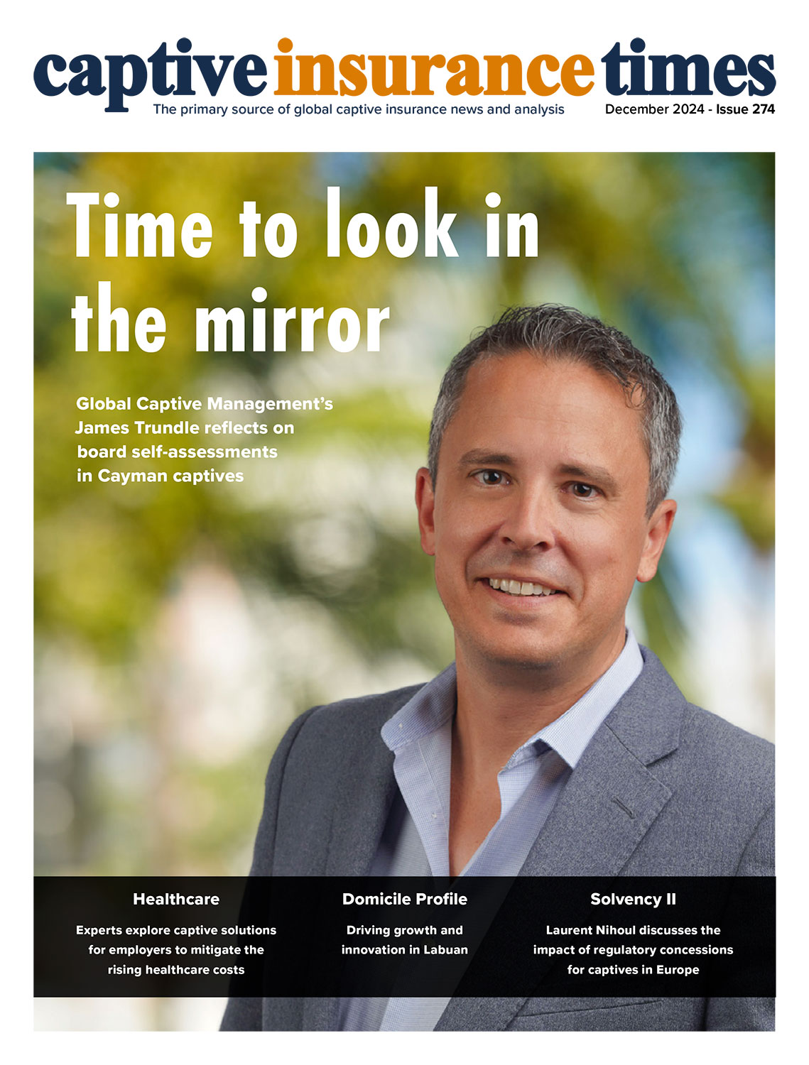 Captive Insurance Times issue front cover